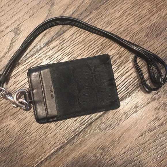 Coach Accessories - Black ID card holder from coach with 2 slots